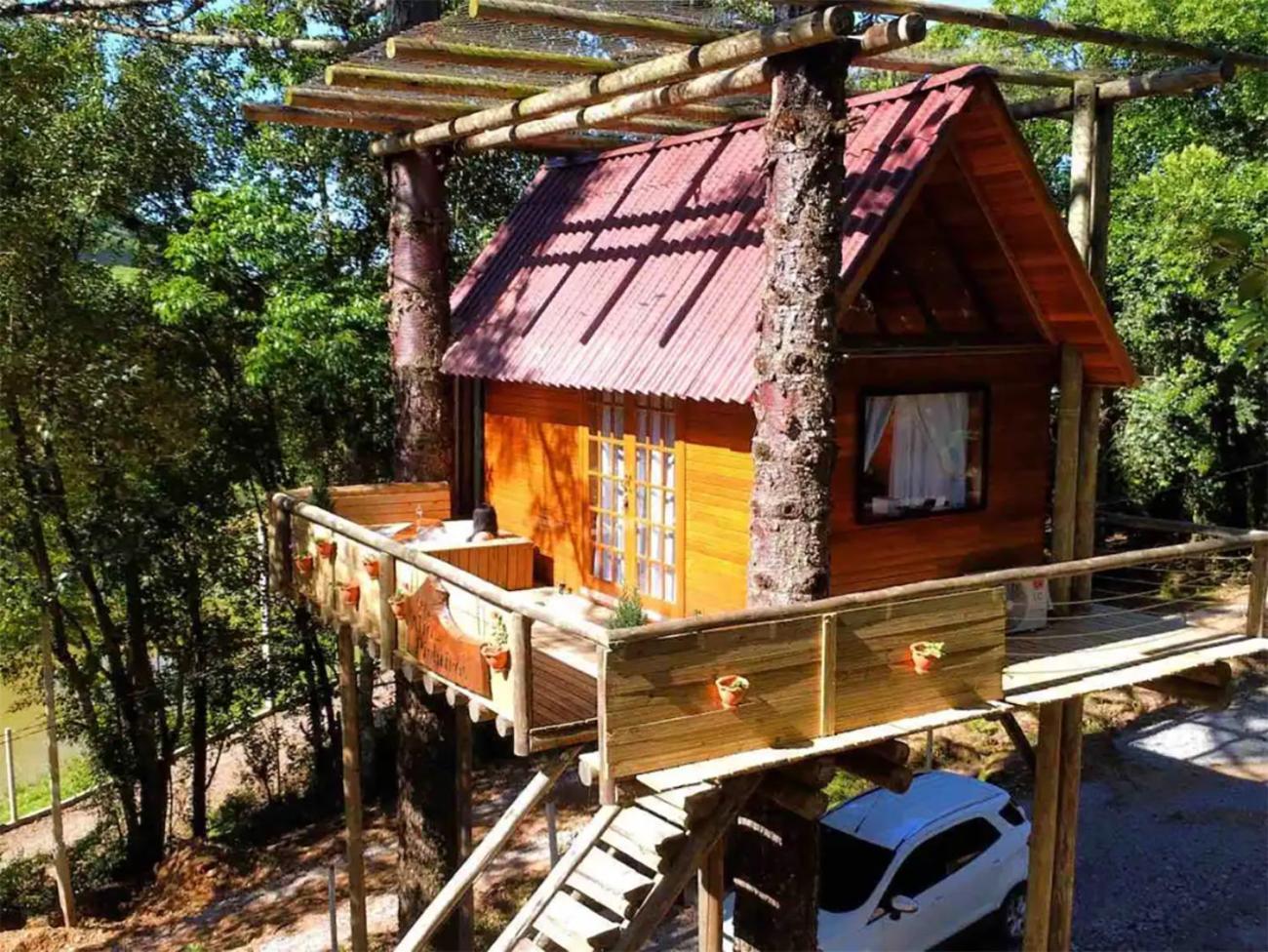 Casa Na Arvore Com Hidro, Piscina, Trilha, Cavalo Bento Gonçalves Εξωτερικό φωτογραφία